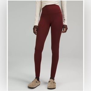 Align high rise maroon leggings